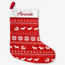 Bull Terriers Dogs Ristorante da Valentino Kleiner Weihnachtsstrumpf