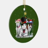 Bull Terriers Keramik Ornament (Rechts)