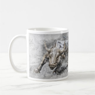 Bull Toro Market Mercado Stock Money Dinero Gold Kaffeetasse