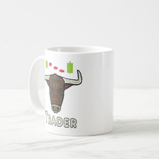 Bull Trader Kaffeetasse (Vorderseite Links)