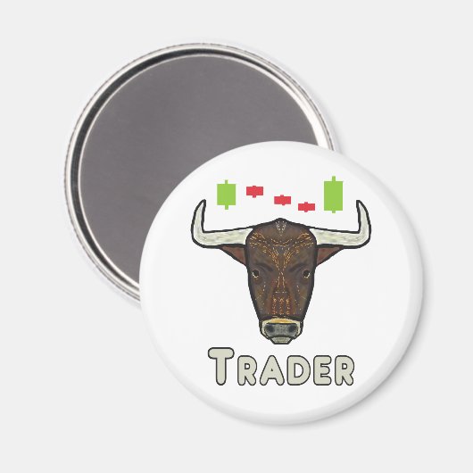 Bull Trader Magnet (Vorderseite/Rückseite)
