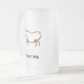 Bull Trust Me Brown Mattglas Bierglas (Vorderseite Links)