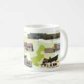 Bull und andere Sehenswürdigkeiten Kaffeetasse (VorderseiteRechts)