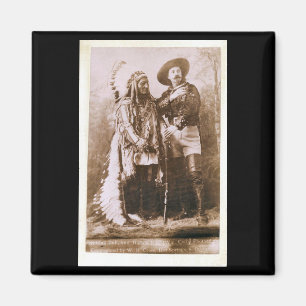 Bull und Buffalo Bill 1895 Magnet