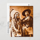 Bull und Buffalo Wild West Show 1885 Postkarte (Vorne/Hinten)