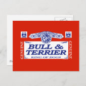 Bull und Terrier Postkarte (Vorne/Hinten)