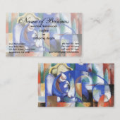 Bull von Franz Marc; Liegender Stier Visitenkarte (Vorne/Hinten)