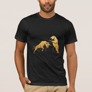 Bull vs Bear Battle - Stock Market & Forex Trading T-Shirt