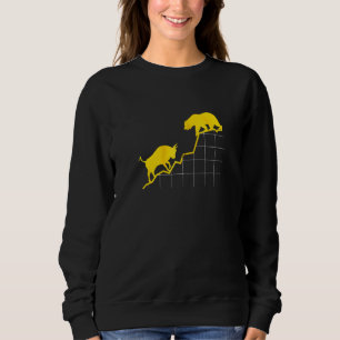 Bull VS Bear I Aktie Etf Hauptstadt Zip Sweatshirt