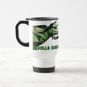 Bull vs. Bear Market Battle Travel Mug for Investo Reisebecher