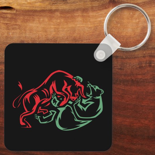 Bull vs Bear Schlüsselanhänger (Rückseite)