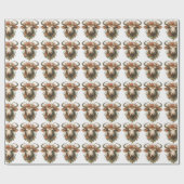 Bull Wrapping Paper Geschenkpapier (Flach)
