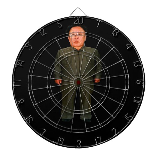 Bullauge! Kim John IL oder ist es UNO Kim-Jong?? Dartscheibe (vorne)