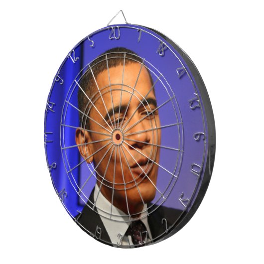 Bullauge Präsidenten-Barack Obama Dartscheibe (Vorderseite rechts)