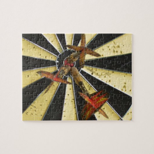 Bullaugen-Dartscheibe Puzzle (Horizontal)