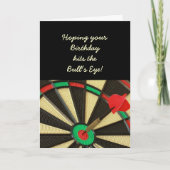 Bullaugen-Geburtstag Karte (Vorderseite)