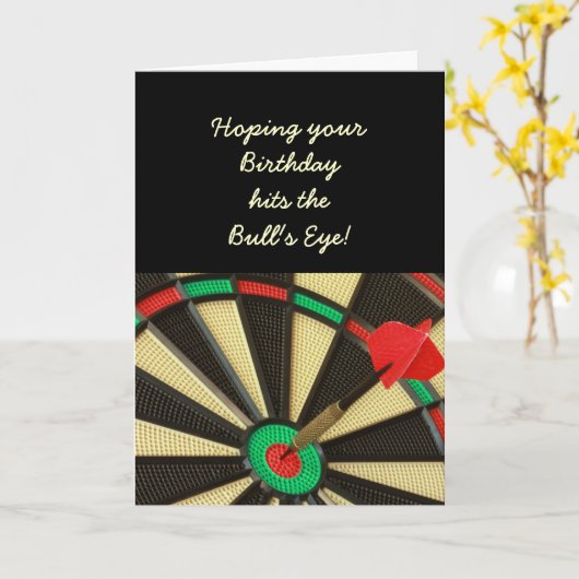 Bullaugen-Geburtstag Karte (Gelbe Blume)