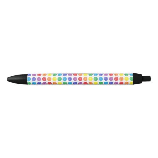 Bullaugen-Regenbogen-Stift Kugelschreiber (Vorderseite)