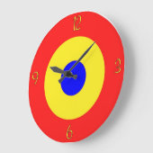 Bullaugen-Ziel Große Wanduhr (Winkel)