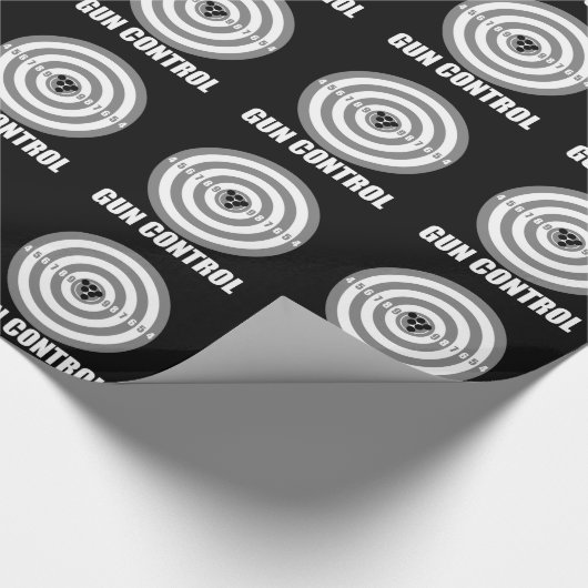 Bullaugengewehr-Kontrolle Geschenkpapier (Ecke)