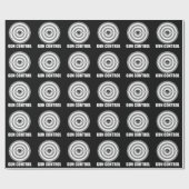 Bullaugengewehr-Kontrolle Geschenkpapier (Flach)