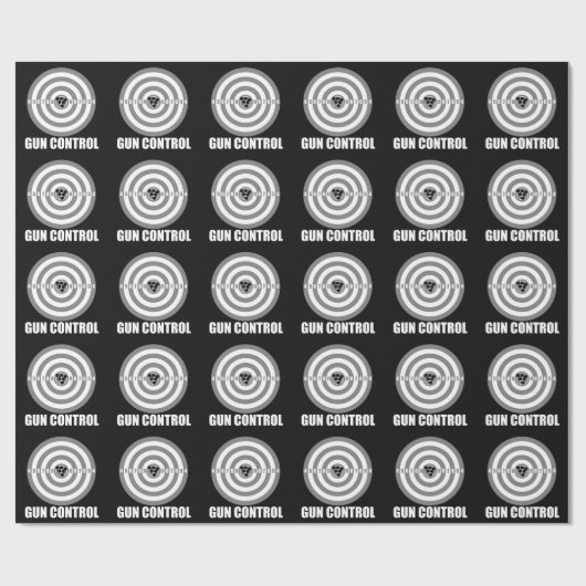 Bullaugengewehr-Kontrolle Geschenkpapier (Flach)