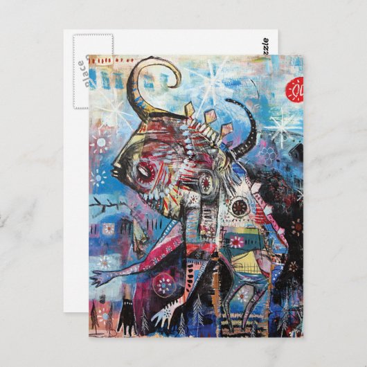 Bullboy wird Löwe Postkarte (Vorne/Hinten)