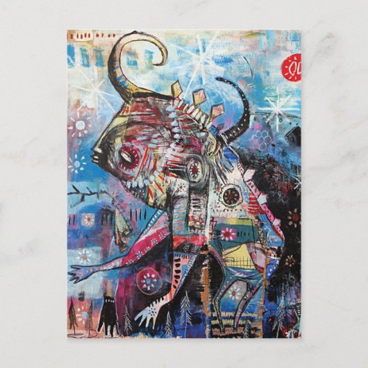 Bullboy wird Löwe Postkarte (Vorderseite)