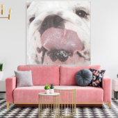 Bulldog 2 leinwanddruck (Insitu (Wohnzimmer))