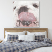 Bulldog 2 leinwanddruck (Insitu (Schlafzimmer))