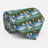 Bulldog 3 - Segelboote Krawatte (Gerollt)