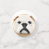 Bulldog 3D Inspiriert Konfetti (Klein Vorderseite)