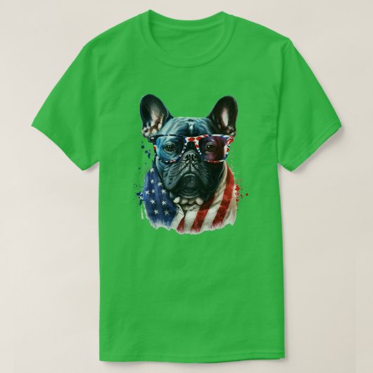 Bulldog 4. Juli T-Shirt (Design vorne)
