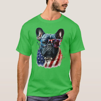 Bulldog 4. Juli T-Shirt