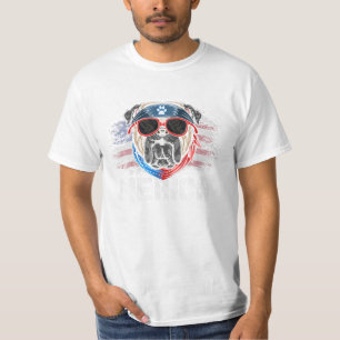 Bulldog 4. Juli T-Shirt