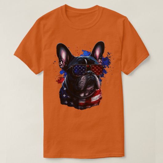 Bulldog 4. Juli T-Shirt (Design vorne)
