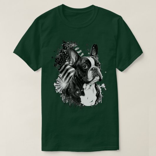 Bulldog 4. Juli T-Shirt (Design vorne)