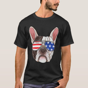 Bulldog 4th July Sonnenbrille Men USA Amer T-Shirt