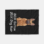 Bulldog 80% Baumwolle 20% Hundefrenchie Fleecedecke (Vorderseite (Horizontal))
