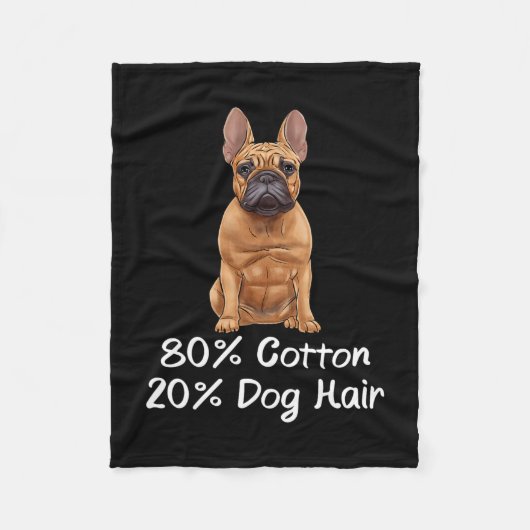 Bulldog 80% Baumwolle 20% Hundefrenchie Fleecedecke (Vorderseite)