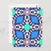 Bulldog Abstraction Postkarte (Vorne/Hinten)