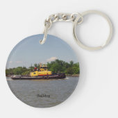 Bulldog-Acryl-Schlüsselanhänger Schlüsselanhänger (Rückseite)