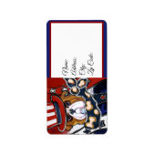 Bulldog Adressaufkleber (Vorne)