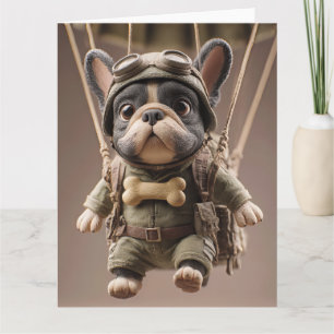 Bulldog Airborne Geburtstags-Knall! Karte