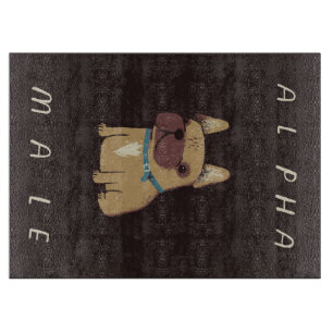 Bulldog Alpha Male Bulldog Lovers Gift Schneidebrett