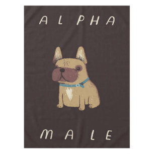 Bulldog Alpha Male Bulldog Lovers Gift Tischdecke