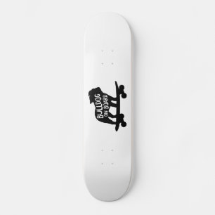 Bulldog an Bord Skateboarding Hund Silhouette Skateboard