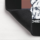 Bulldog-Angebot für einen französischen Eigentümer Mousepad (Ecke)