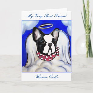 Bulldog Angel Feiertagskarte