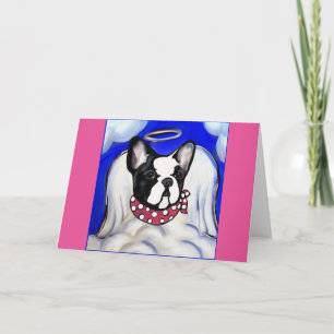 Bulldog Angel Feiertagskarte